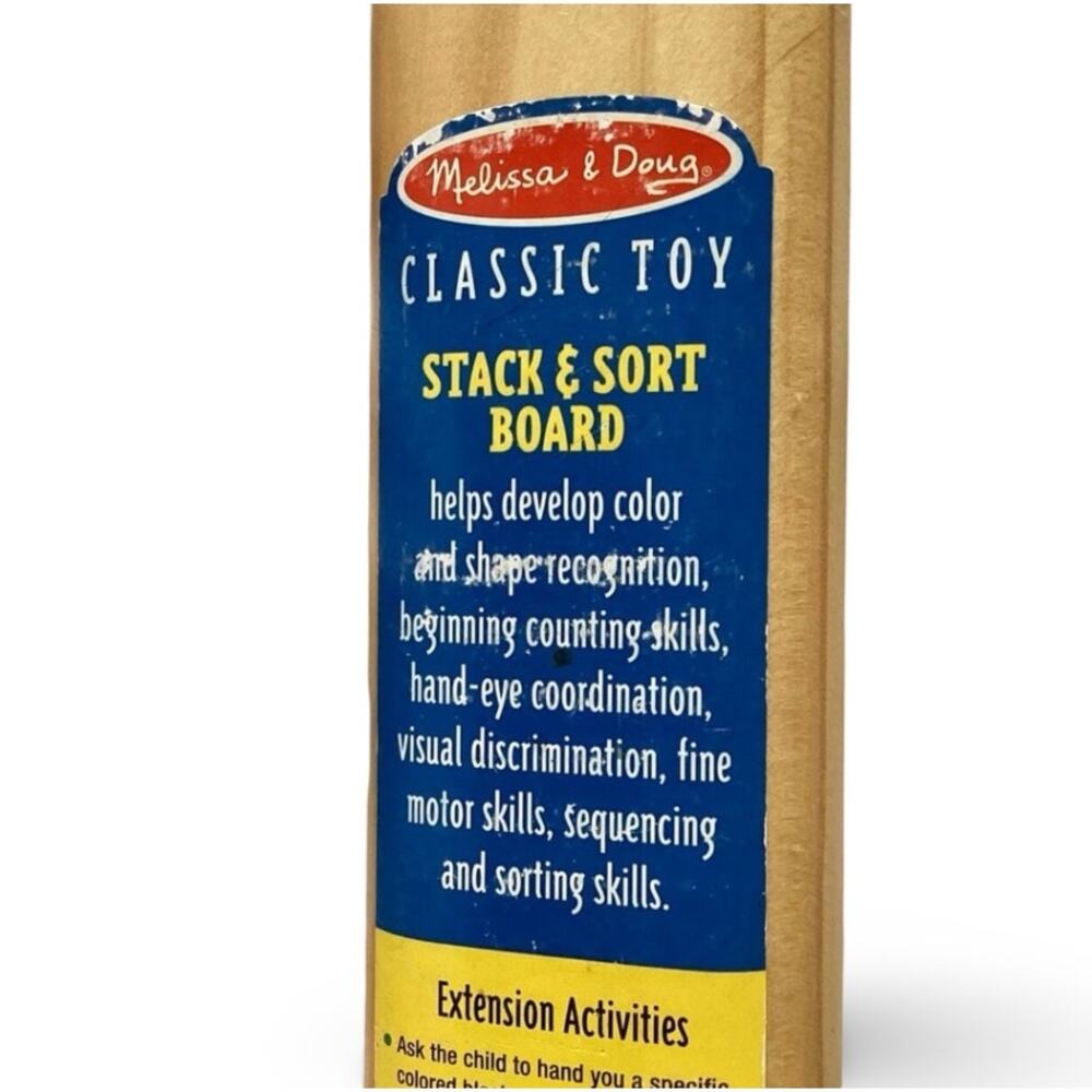 MELISSA AND DOUG Stack & Sort Board - Picture 3 of 3